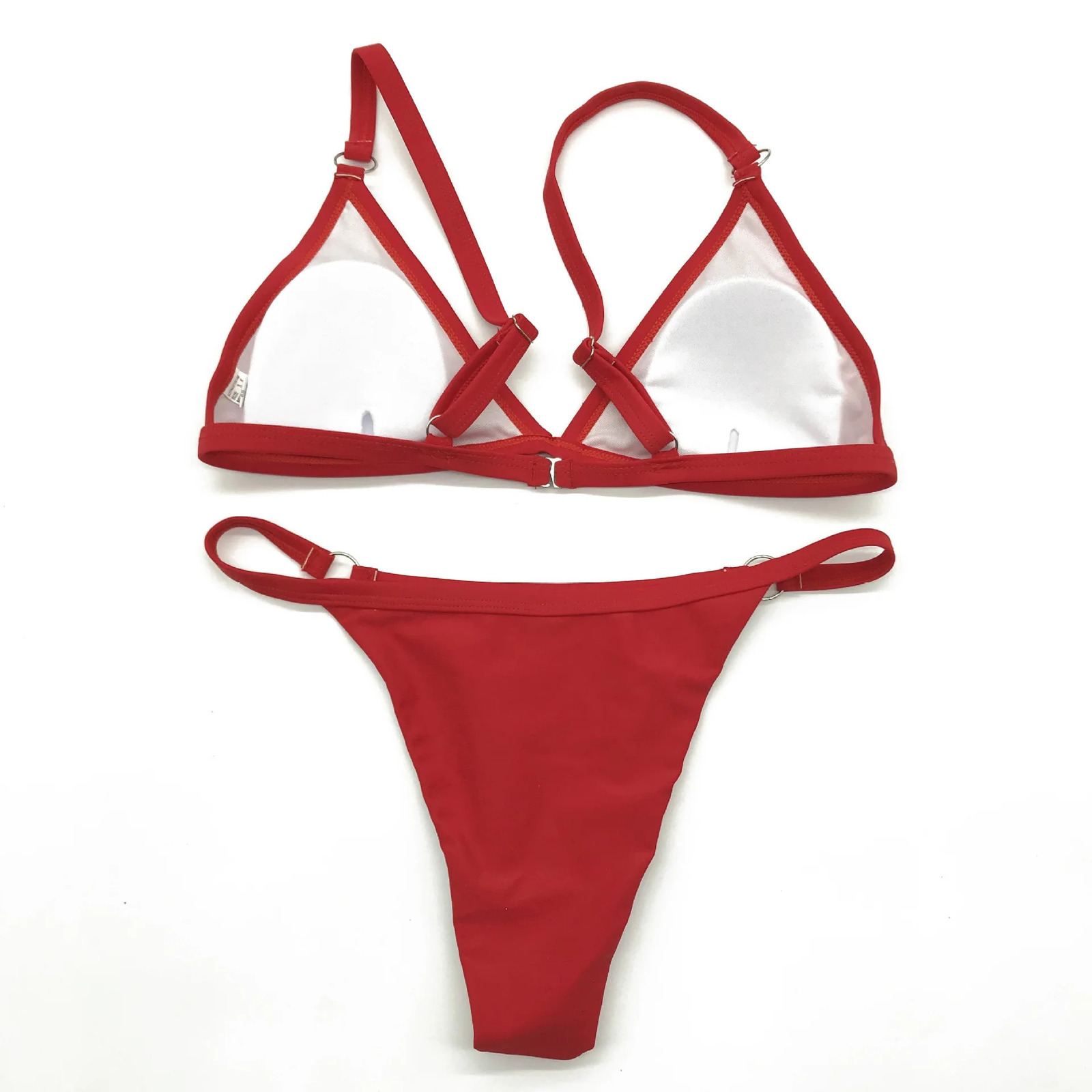 Push Up bra bikini set Women Sexy Solid Bikinis Two Piece Swimwear Brazilian Bathing Suit High Waist Women Swimsuit Beachwear 250210