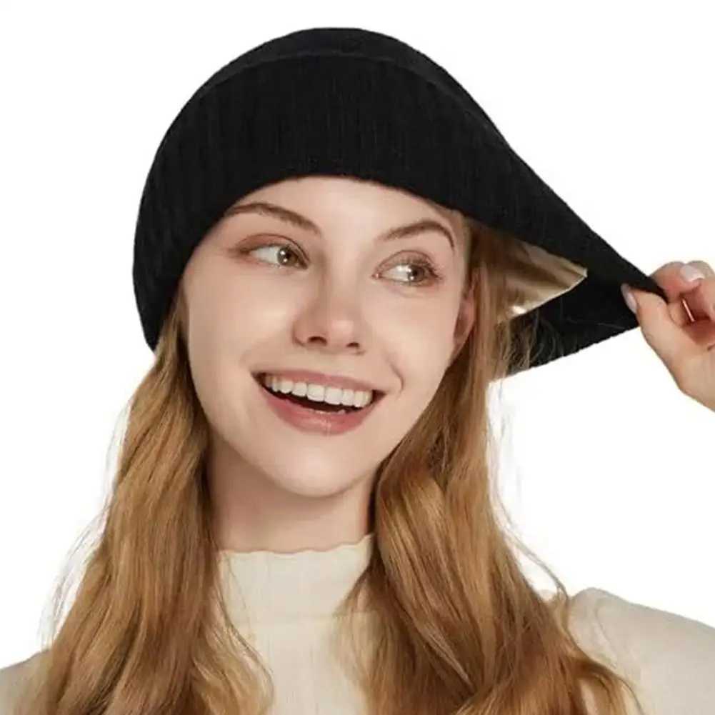 Cashmere Knitted Beanie Hat Winter Silk Satin Li Beanie Hats Men Unisex High Quality Thick Chunky Cap Solid Warm Soft X250212
