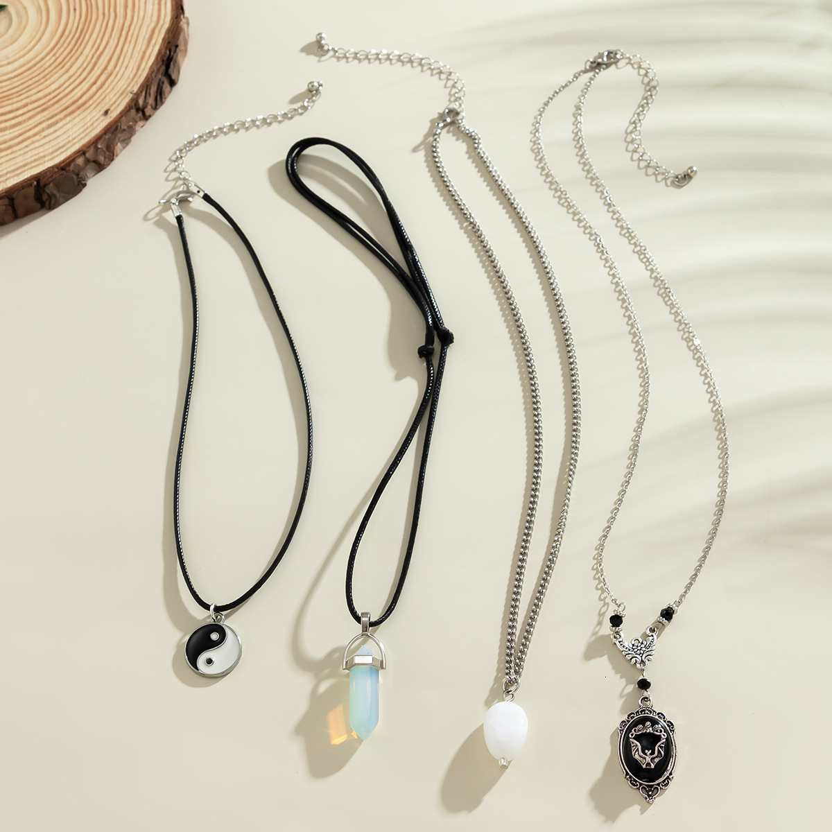 fashion Dark Bat Wings Female Stacked Personalized Alloy Woman Set designer Necklace Accessories