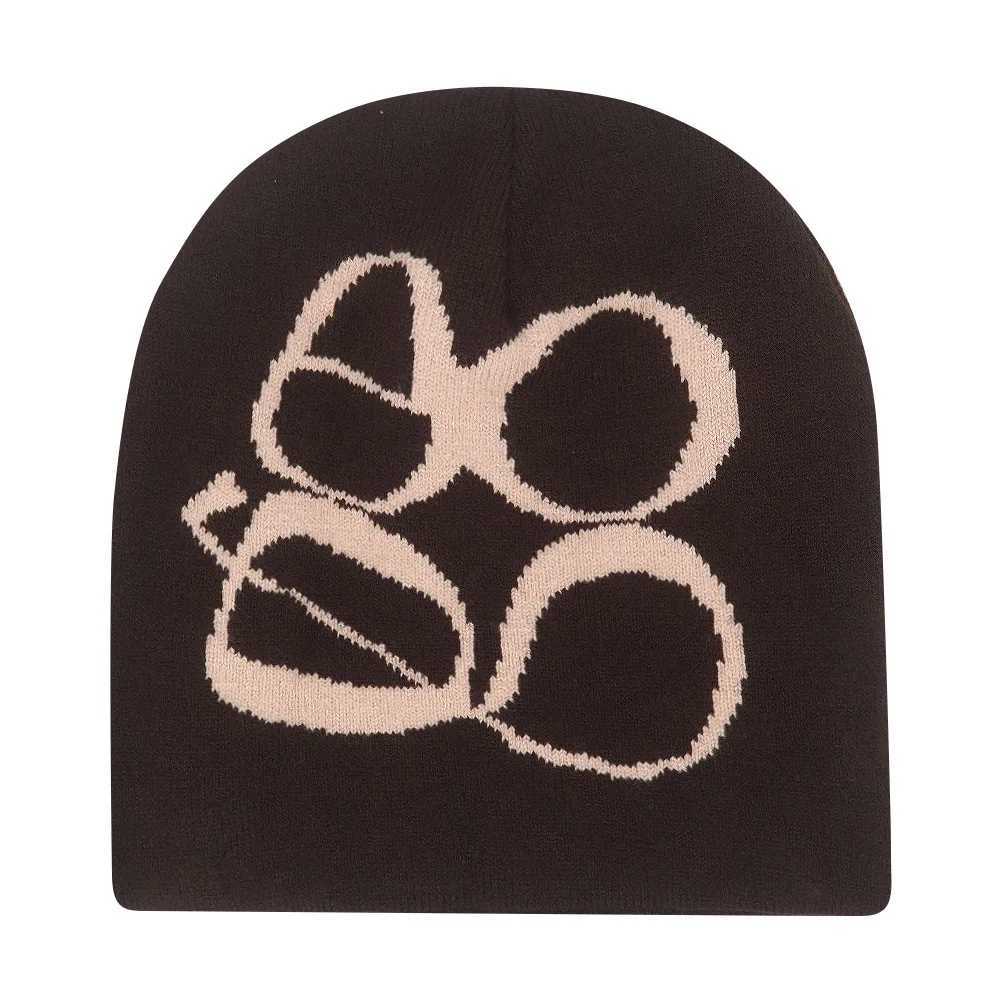 Fashion Print Y2K Knitted Hat Winter Warm Beanies Hats Sklies Beanie Cargo Cap Men And Women Outdoor Hats X2502121