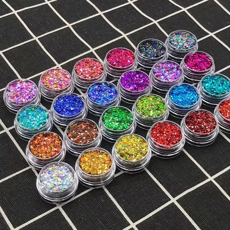 1KG 1mm Holographic Laser Nail Sequin Glitter Magic Holographic Laser Dust Nail Art Chrome Pigment Powder DIY Decorations 250208
