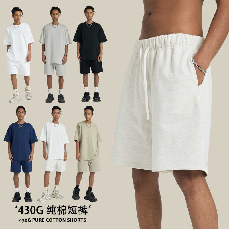 2024 Spring/Summer 430GFOG Color Shorts for Mens Street Sports Loose Fashion Brand Basic Capris W250212