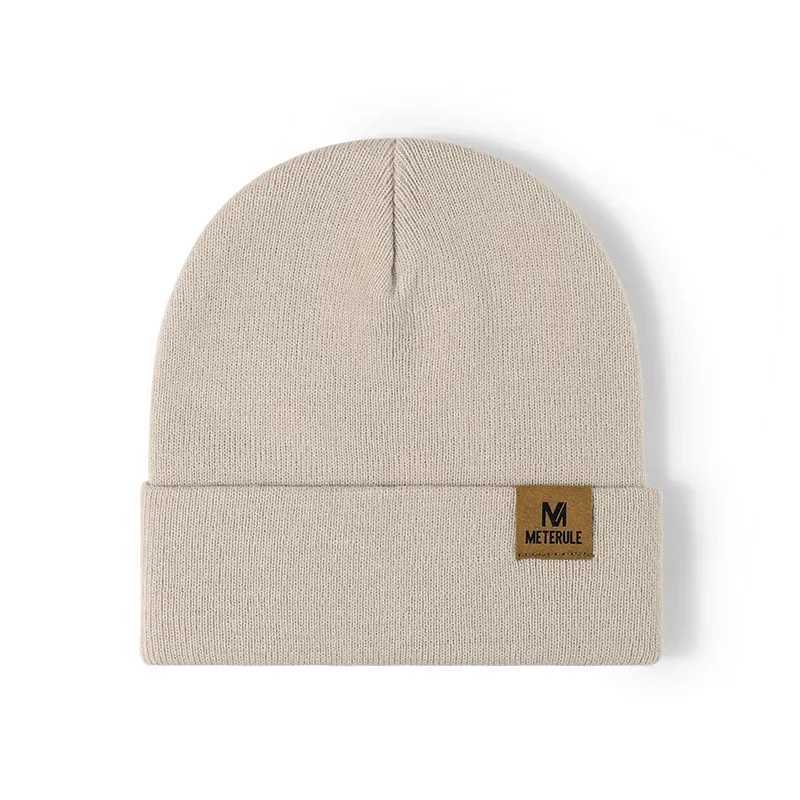 Riding Hat Knit Cuffed Beanie for Men Wen Winter Warm Knitted Beanie Hats for Skiing Outdoor Camping Traveling Cycling Cap X250212