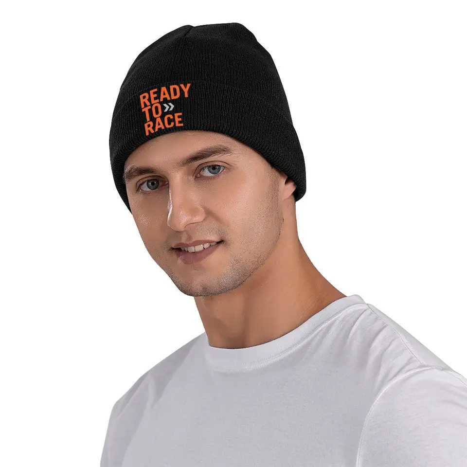 Cust Ready To Race Sklies Beanies Caps Mens Unisex Trend Winter Warm Knit Hat Adt Bonnet Hats X250212