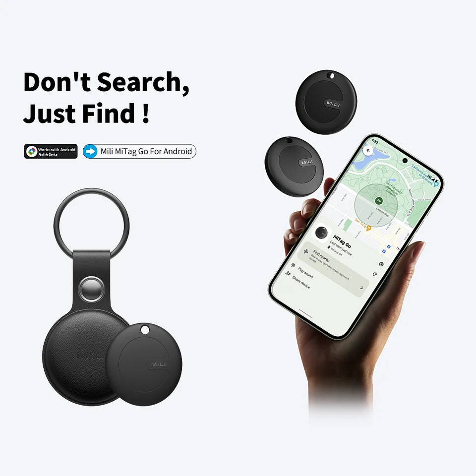 MiLi GPS Tracker Mitag Bluetooth Smart Locator Anti-Lost Device Mobile Keys Pet Elderly Kids Finder Work With Android Find My 250221