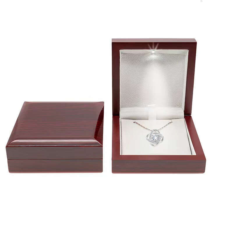 Full Dia Zircon Pendant Simple Clover Necklace Mother's Day Gift