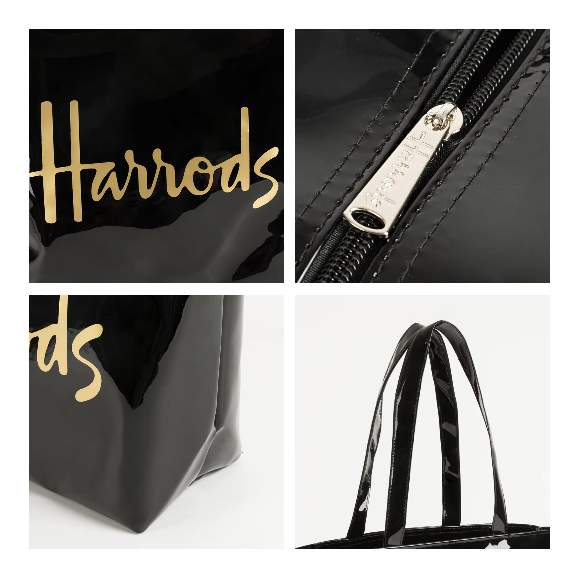 Printed Simple PVC Shoulder Bag Big Capacity Women Daily Work Handbag Portable Travel Tote Purse For Summer Beach