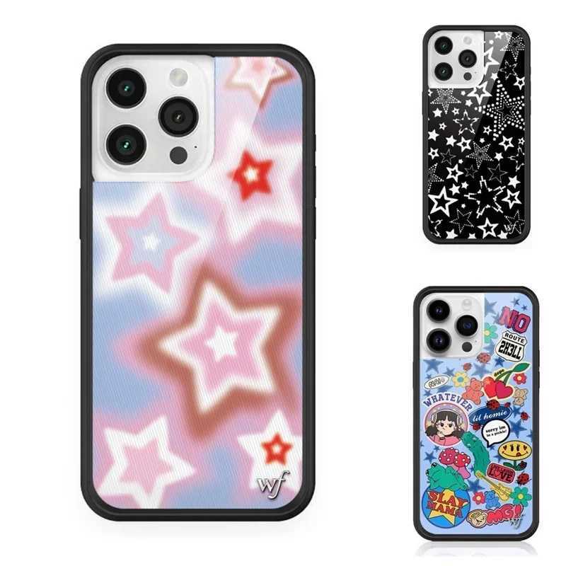 Fashion Wildflower Cartoon Swans Phone Case for iPhone 13 Pro 14 pro 15 Max 16 pro max 12 Cute Puppy WF Deer ry Protection Z250211
