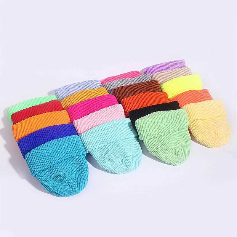 New Beanie Knitted Hat Sklcap Clerk Solid Winter Warm Soft Bag Melon Hat Sklies Beanies Elastic Hip Hop Hat Casual Hat X250212