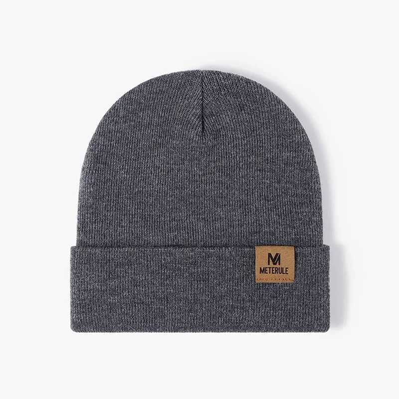 Riding Hat Knit Cuffed Beanie for Men Wen Winter Warm Knitted Beanie Hats for Skiing Outdoor Camping Traveling Cycling Cap X250212