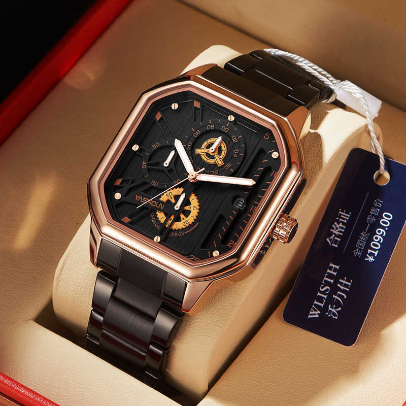 Ashton brand watch waterproof night light mens watch strap quartz watch live broadcast mens watch W250212