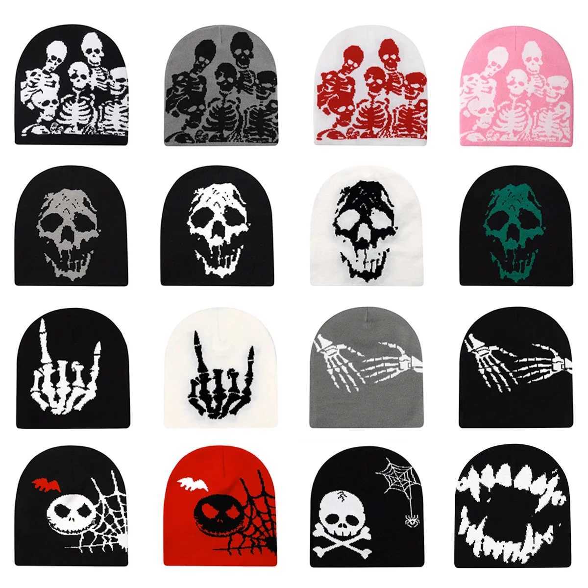 2024 New Y2K Beanies Wen Men Couple Warm Hats Fashion Bonnet Wool Sklies Hoods Lady Knitted Hats Accessories Hiphop Hat X250212