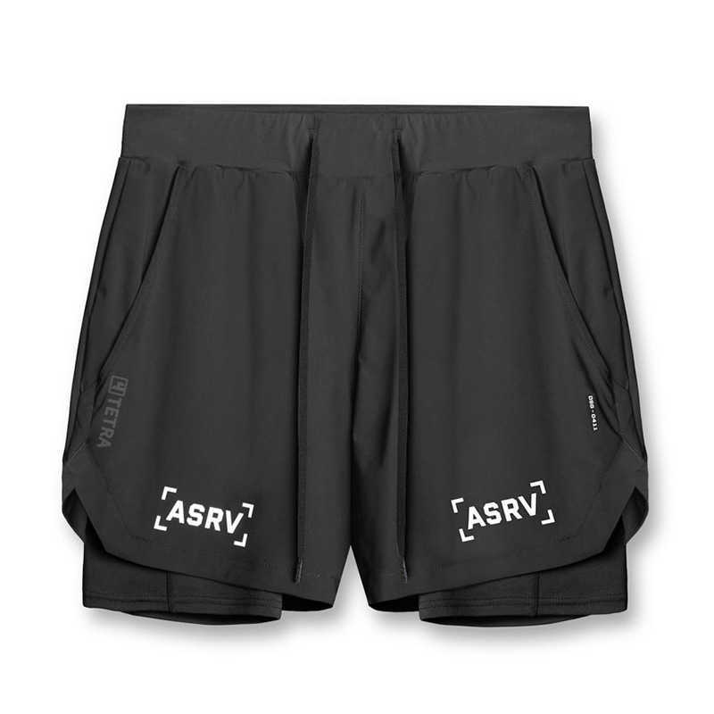 Summer mens sports shorts for outerwear American style anti glare double-layer shorts mens multi pocket trendy versatile quick drying pants W250212