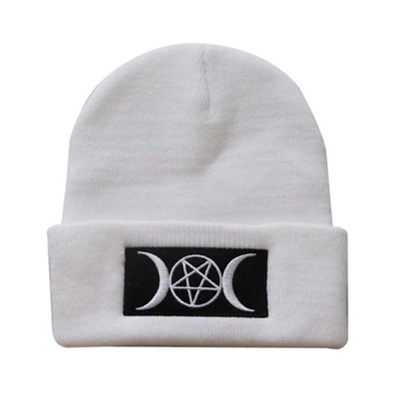 Newest Gothic Beanies 100% Cotton Cartoons Warm Winter ski Warm Knitted Hat Sklies Beanie Unisex fashion outdoor Casual hats X250212