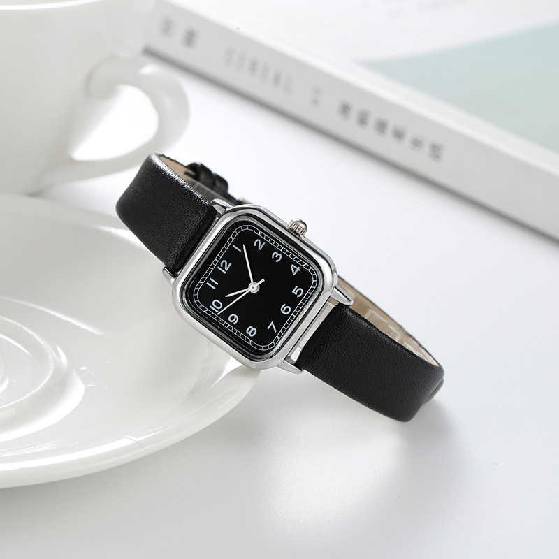Tiktok Fashion Drainage Women Fashion Girl Square Watch Student Small Square Watch W250212