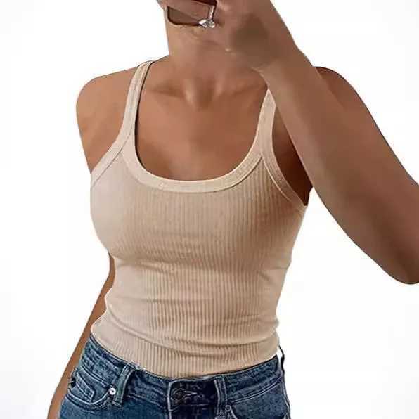 Strap Vest For Women Summer Outerwear Pullover Sling Top Interior Sports Street European And American Style Womens White CamisXJ250212