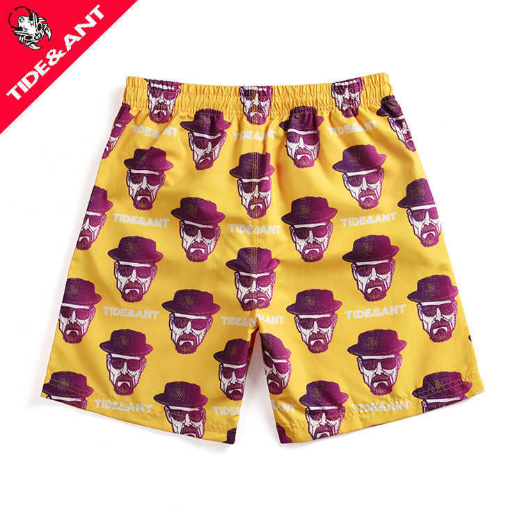 209 Trendy Ant Clothing Beach Vacation Pants Mens Loose Couple Speed Drying Surfing Shorts W250212