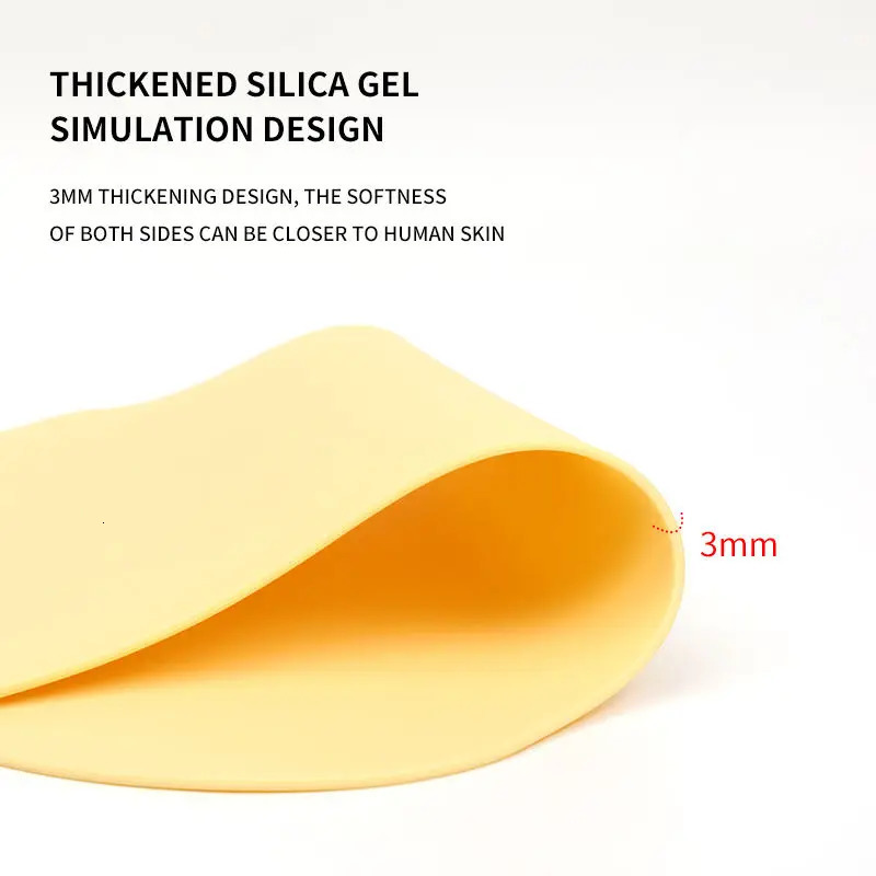 YILONG Silicone Full Back Tattoo Practice Skin M Fake Skin Double-Sided for anent Makeup Tattoo Accessory 250207