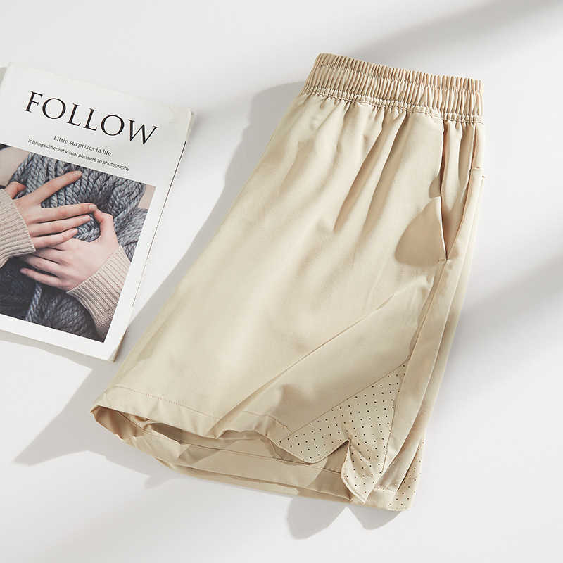 Ice silk casual pants mens summer thin stretch quick drying shorts mens short pants plus loose sports pants W250212