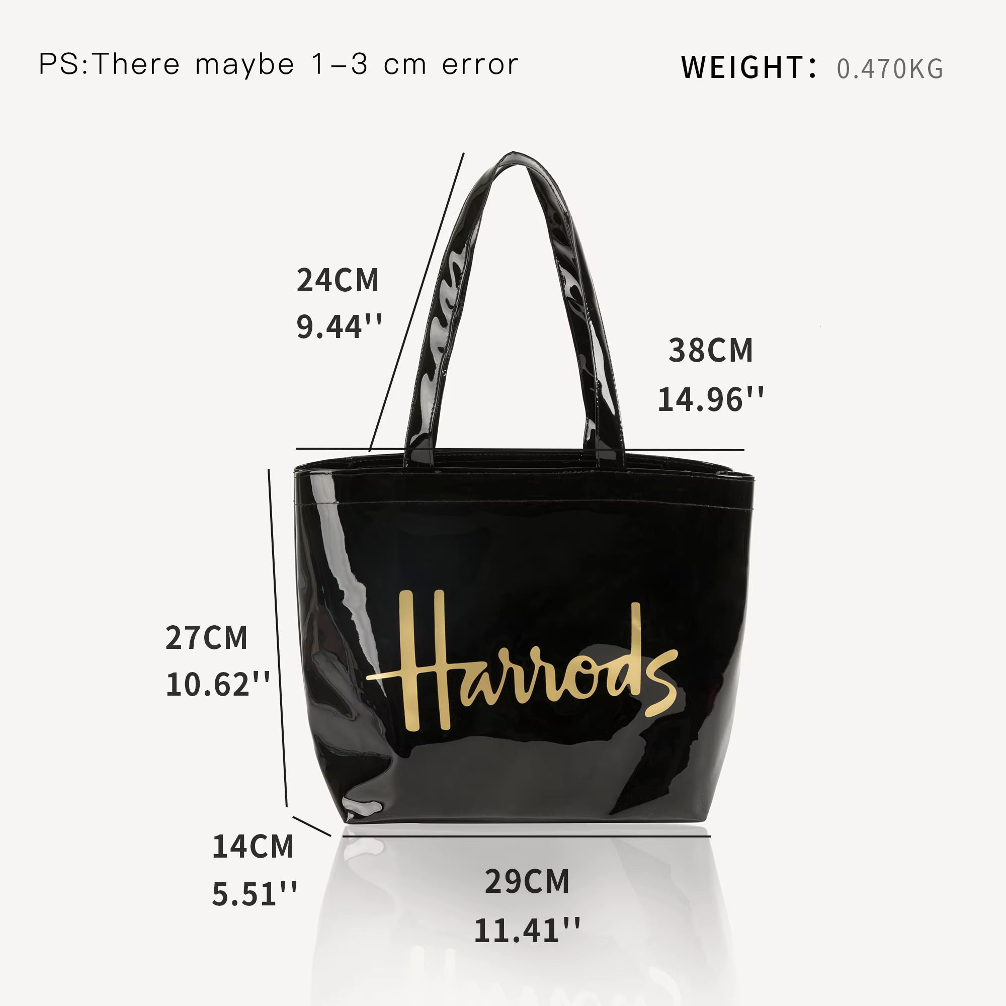 Printed Simple PVC Shoulder Bag Big Capacity Women Daily Work Handbag Portable Travel Tote Purse For Summer Beach