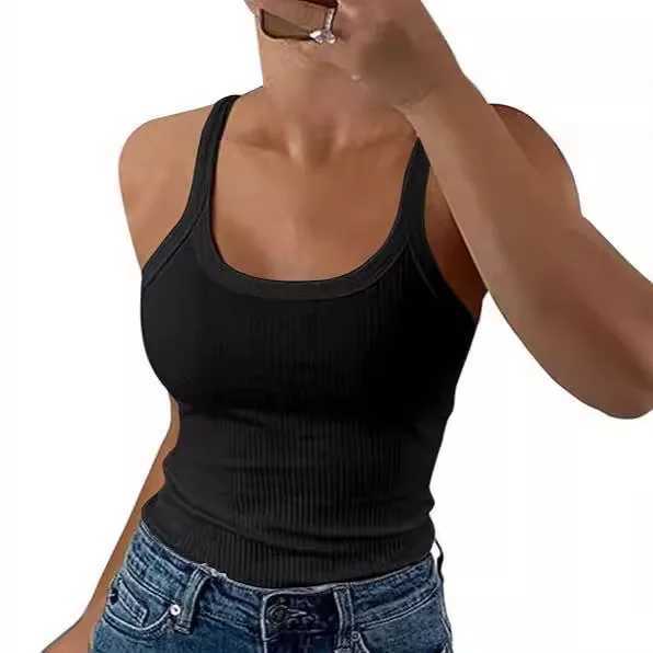 Strap Vest For Women Summer Outerwear Pullover Sling Top Interior Sports Street European And American Style Womens White CamisXJ250212