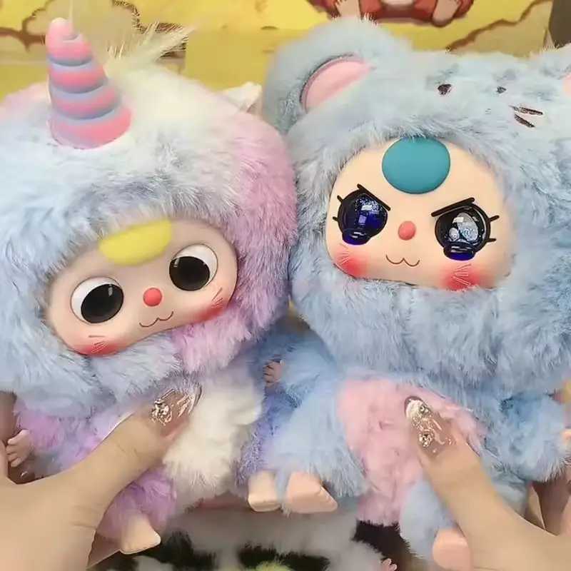 Baby Three 12 Chinese Zodiac Series Blind Box Toys Mystery Box Cajas Misteriosas Anime Figures Kaii Dolls For Girls Gift ToysXJ250212