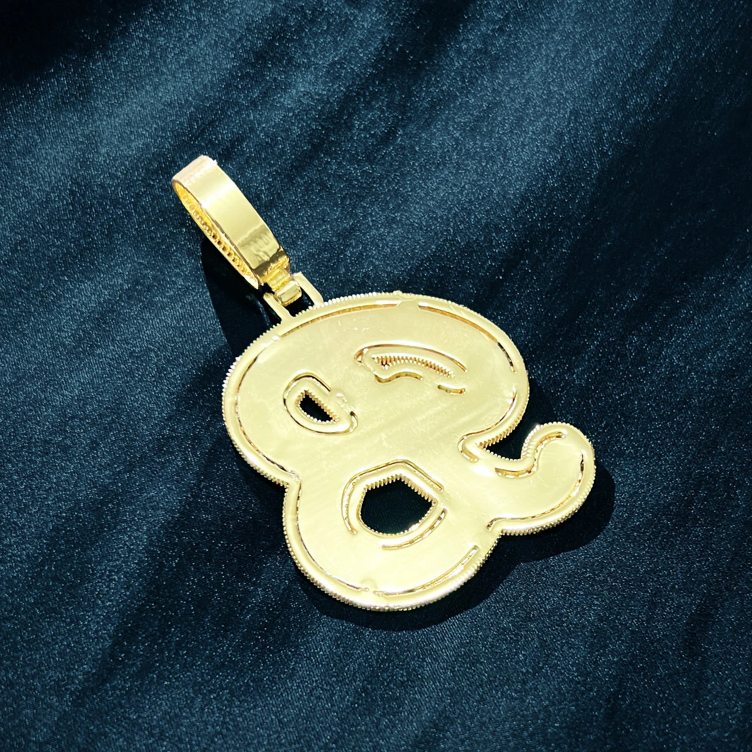 CUC Initials Baguette Cursive Letter Pendant Necklace For Men Women Iced Out Hip Hop Chain Fashion Rock Jewelry Gift A-Z 250210