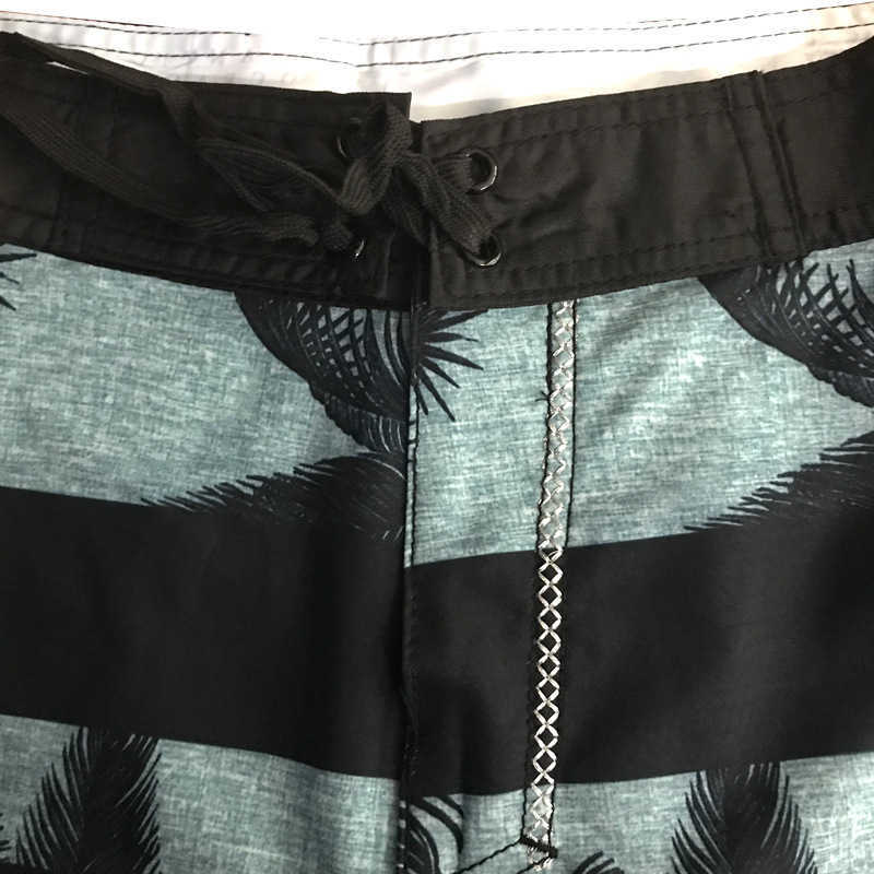 Hot selling stretch quick drying plant pattern surf print beach pants fitness mens feather flower shorts W250212
