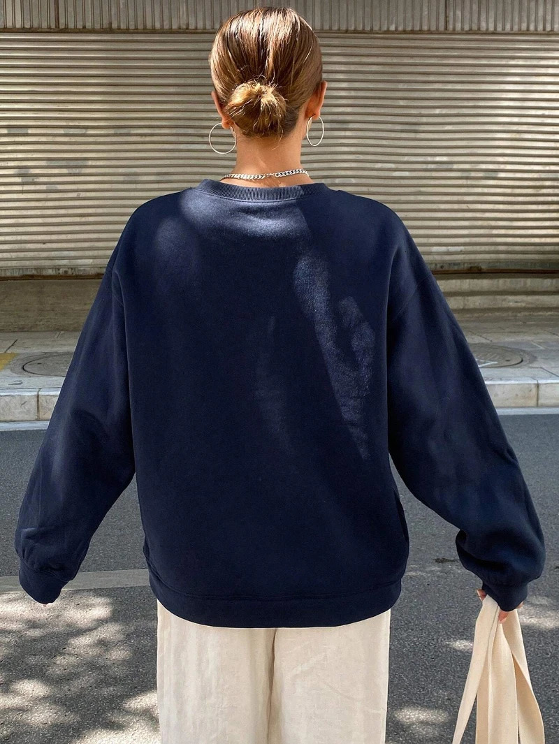 Casual Womens Sweatshirts Kawaii Bow Graphic Prints Pullover Comfortable Warm Oversize Hoodie Autumn Fleece Soft Female Clothes 250304