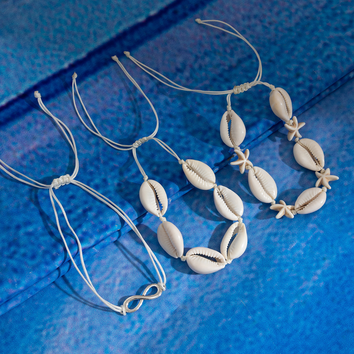 fashion Jewelry Beach Ocean Style Fake designer Shell Bracelet Bohemian Woven Beaded Starfish Handmade