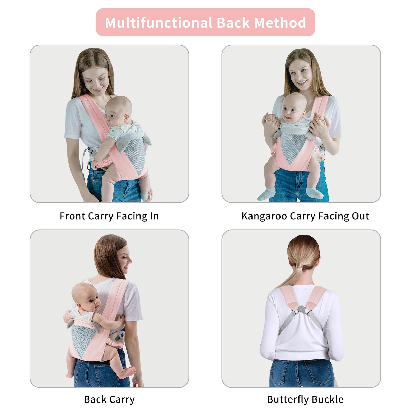 born Baby Sling Multifunctional Kangaroo Infant Holder Sling Wrap Backpacks Baby Outdoor Travel Activity Accessories 250211