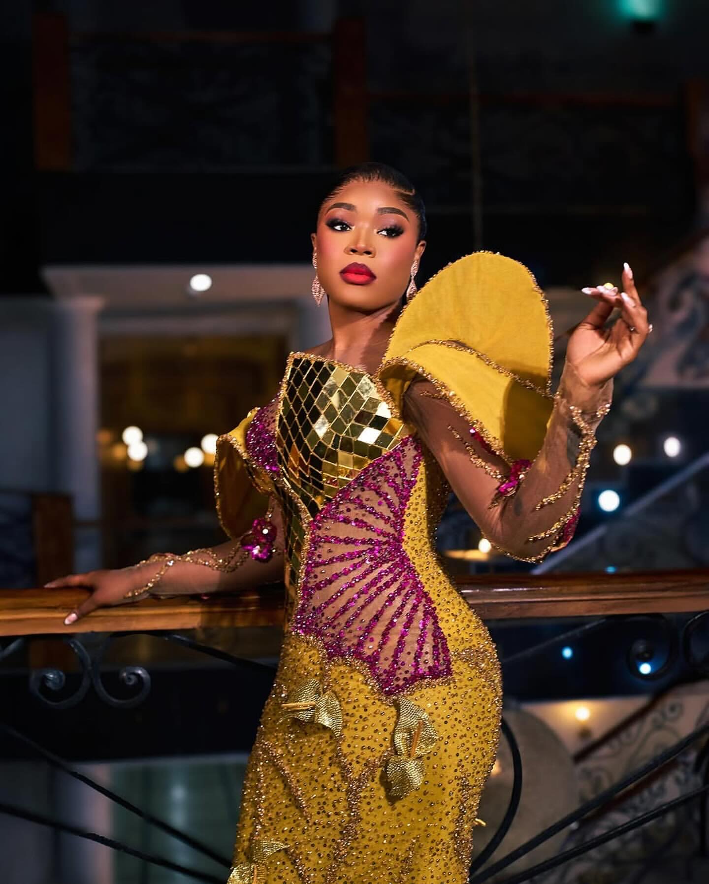 Aso Ebi 2025 Gold Mermaid Prom Dresses Crystals Beaded Florals Sequined Luxurious Evening Formal Party Second Reception Birthday Gowns Dress For Speci