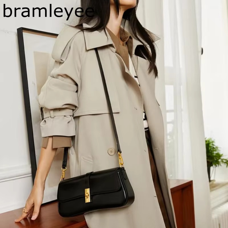 Underarm Cowhide Genuine Leather Handbags Women Vintage Shoulder Bag Female Crossbody Bags High Quality 2025
