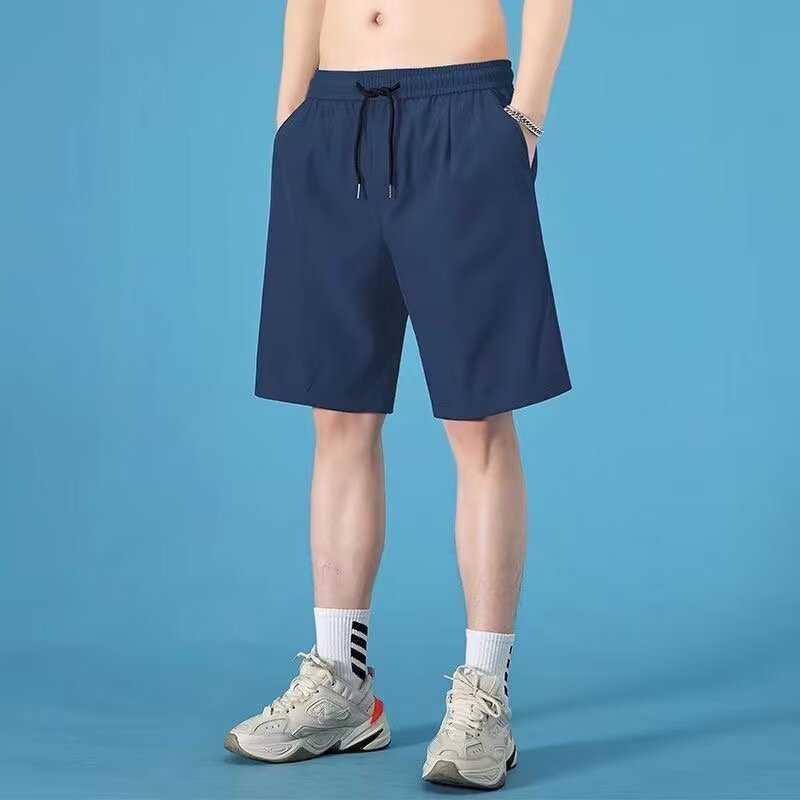 Chao Lun fabric quick drying pants ice silk mens summer sports five point pants mens summer outdoor wear casual loose mens shorts W250212
