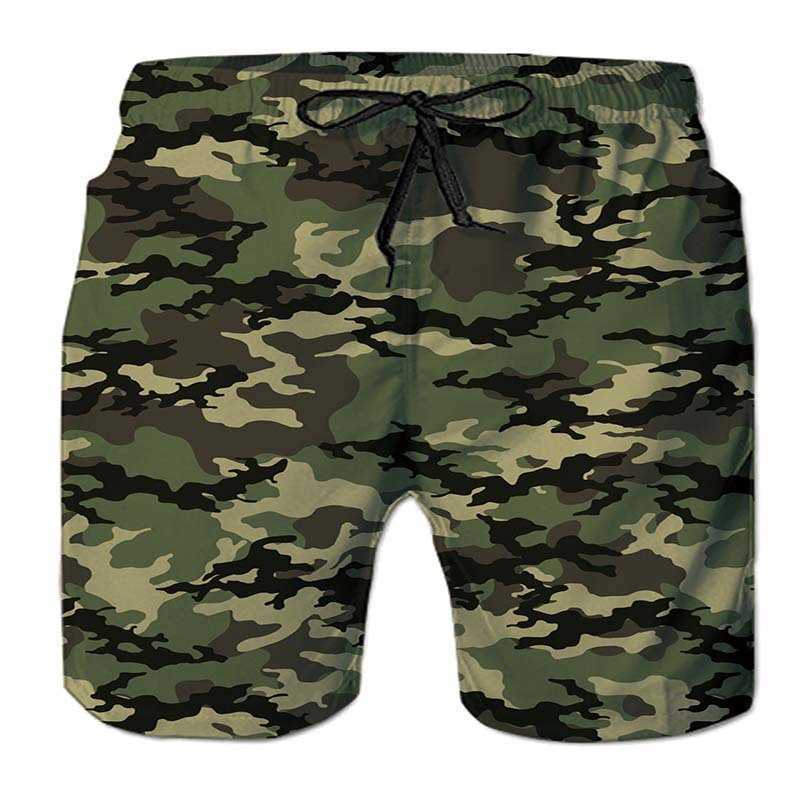 2023 summer new loose casual 3D digital printed mens beach pants W250212