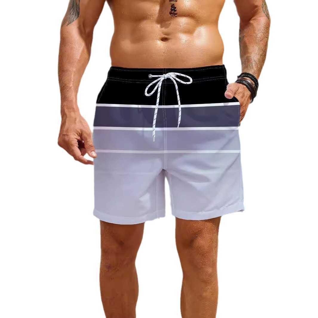 Mens quick drying beach shorts swimming trunks Hawaiian mens shorts casual mens beach summer surfing pants W250212