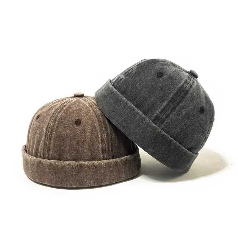 Brilless Sklies hat retro cotton mens adjustable landlord Docker hat Mtipurpos Beanie hat streetwear De hat hip-hop hat X250212