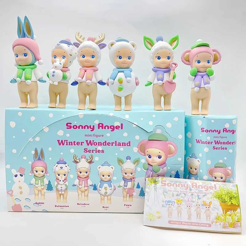 New Hot Blind Box Winter Wonderland Series Mini Anime Figures Ornaments Surprise Box Dolls Children Christmas GiftXJ250212