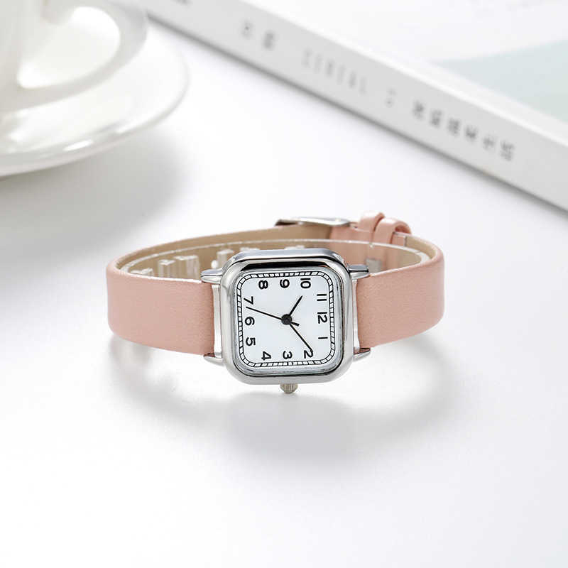 Tiktok Fashion Drainage Women Fashion Girl Square Watch Student Small Square Watch W250212