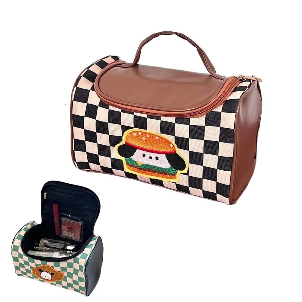 Travel Bag, Waterproof Toiletry Washbag Large Capacity Cosmetic Bag Simplistic with Handles, Makeup Organizer Pouch swissmilitary