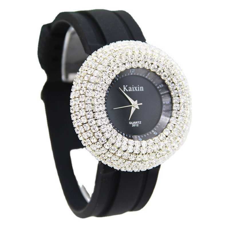 Hot selling Starry Sky Meteor Shower 6 Full Diamond Watch Korean Edition Trendy Fashion Watch Large Dial Decorative Womens Watch W250212