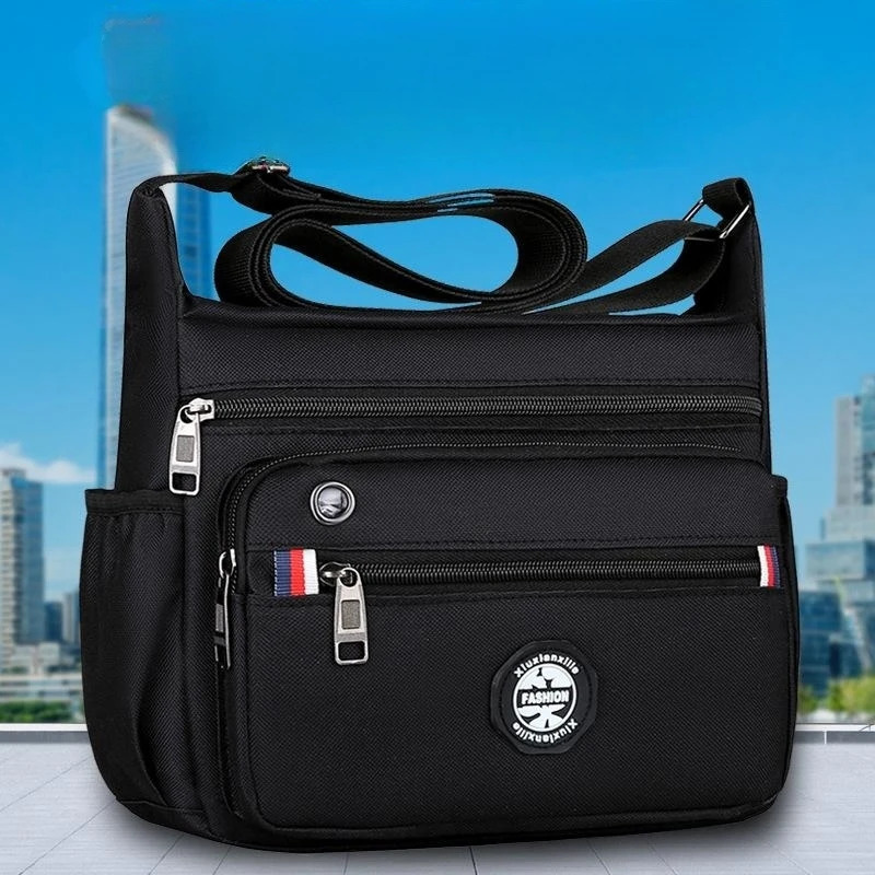 Business Fashion Mens Shoulder Bag Womens Crossbody Bag Large Capacity Multipurpose Travel Bags Tool Bag Oxford Cloth Material 250207