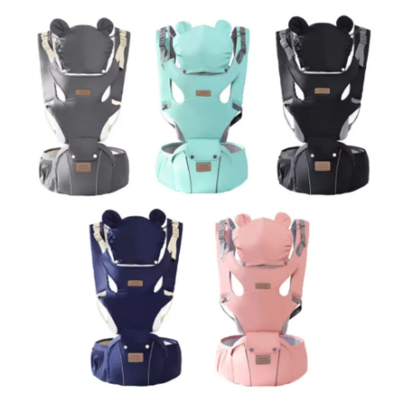 3 IN 1 Baby Hipseat Backpack Straps for Infant Toddler 0-36M Ergonomic With Windproof Hat for Winter Luminous Strips 250211