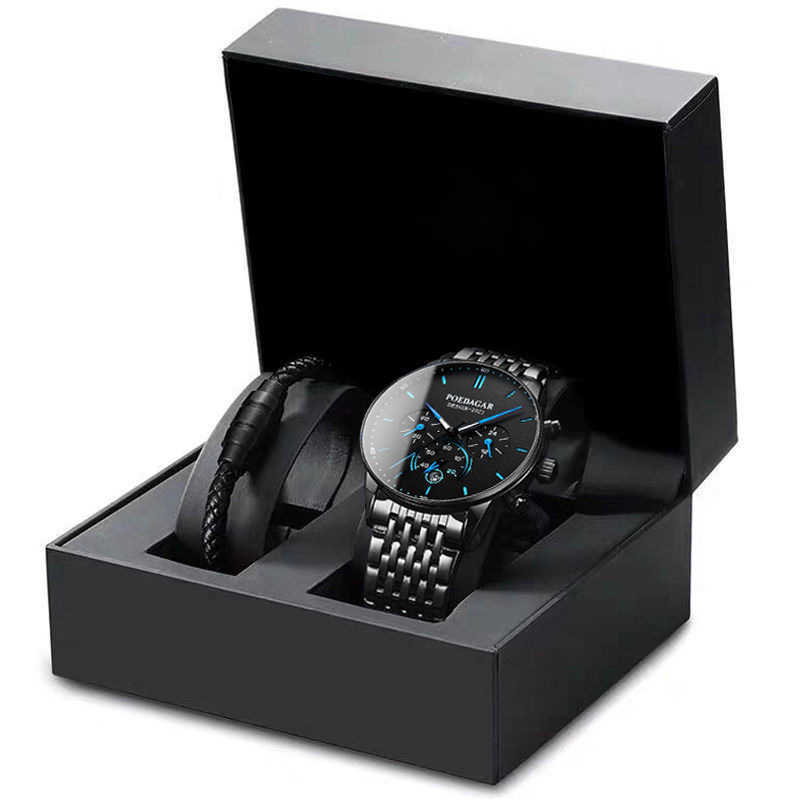 New tiktok new multi function mens watch male student Korean version of ultra thin fashion quartz sound W250212