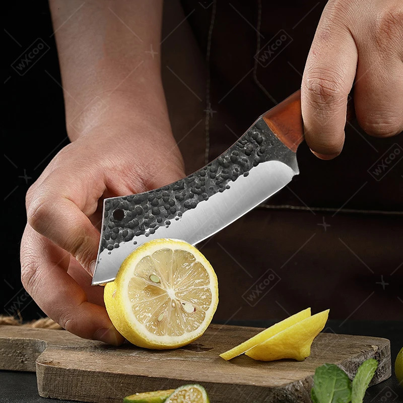 Professional Kitchen Knives Boning Knife Hande Forged Stainless Steel Kitchen Chopper Cleaver Butcher Knife Meat Cutting Knives 250211