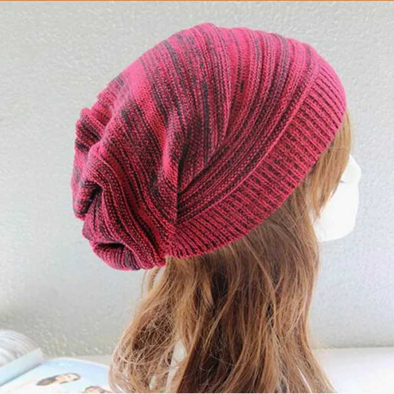 Mens Caps Rasta Wen Winter Hat Hit Color Knitted Beanies for Ladies New Fashion Hip Hop Cap Polter Fabric Bonnet Hme Winter X250212
