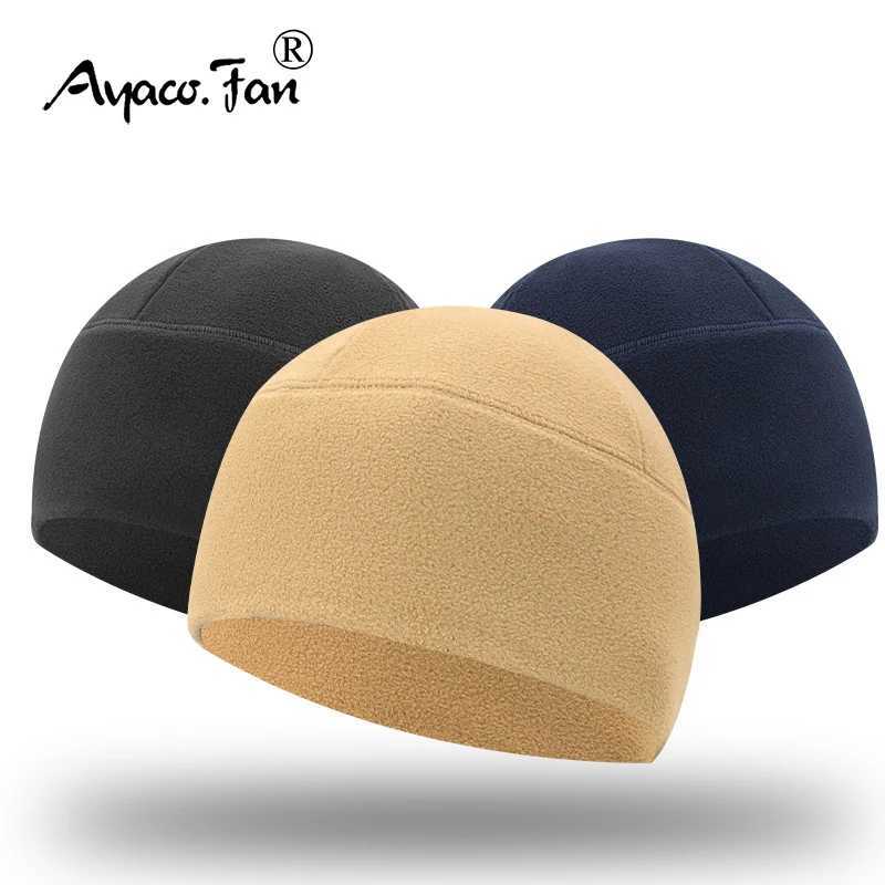 Solid Beanie Hat Soft Stretchy Caps for Autumn Winter Men Fleece Caps Outdoor Warm Ear Protected Melon Street Beanies Wen Hats X250212