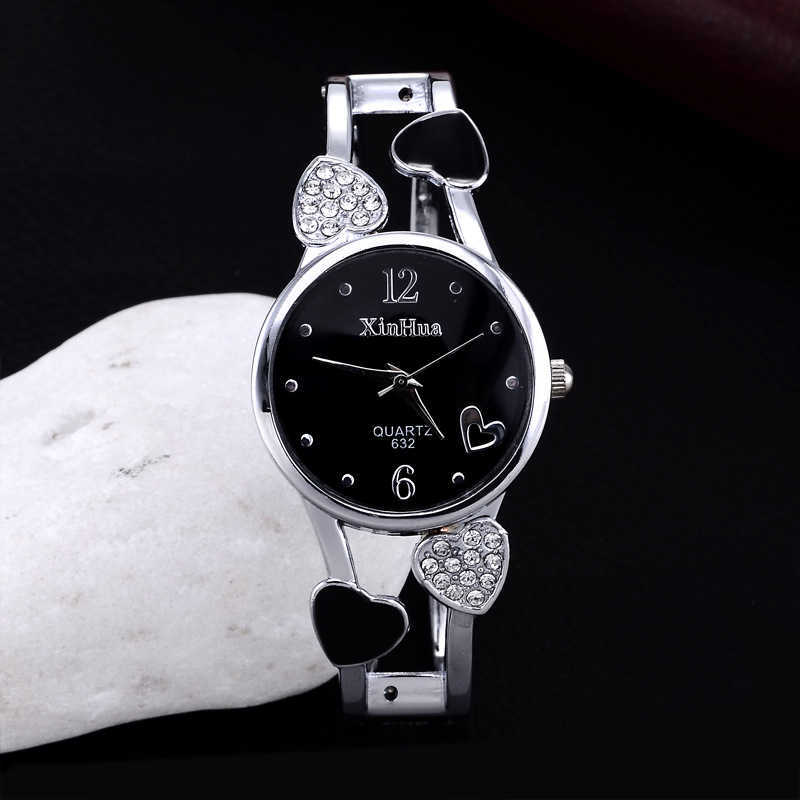 Watch Xinhua womens bracelet watch fashion versatile womens watch inlaid with English Watch W250212