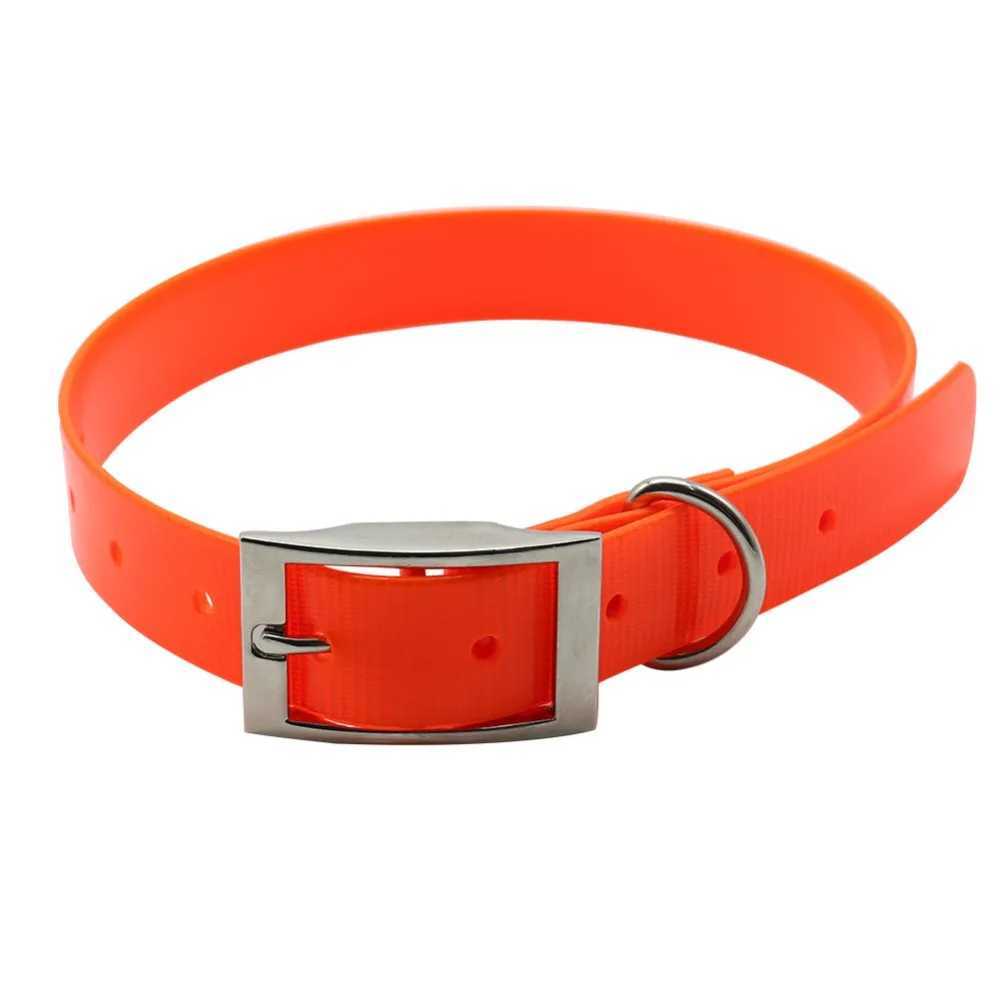 Dog Harnesses High Quality Large Dog Collar Adjustable TPU Durable Waterproof Pet Dog Collar For Puppy Strap Pure Color Dog Accessories H250217