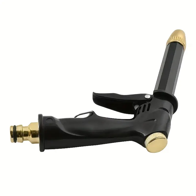 Adjustable Nozzle Metal Hose Attachment for Superior Cleaning Performance in Gardens and Driveways